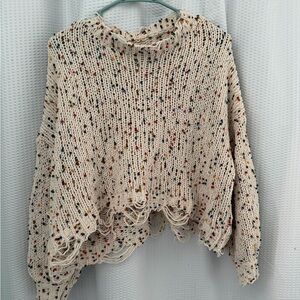 SHEIN Multicolor Speckled Knit Top